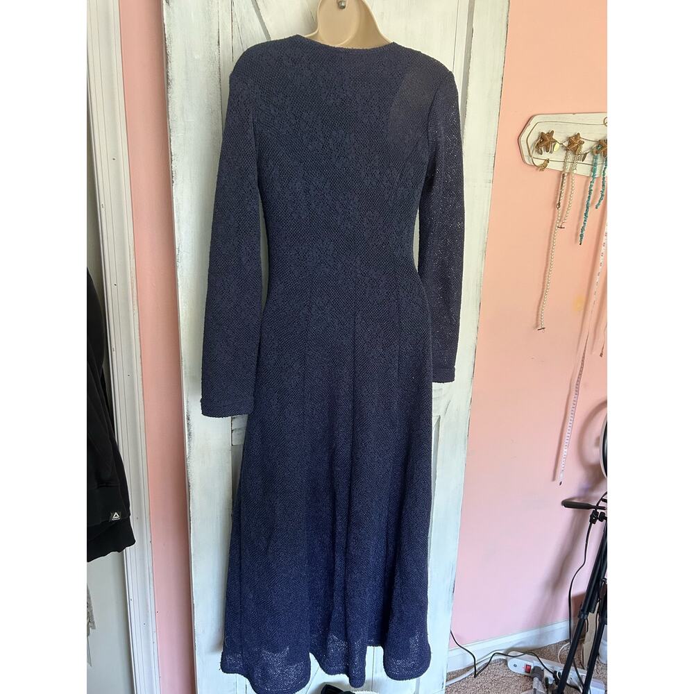 Rabbit Rabbit Rabbit Long Dress Sapphire Blue 8 - Picture 5 of 7